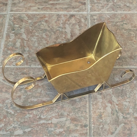 Vintage Brass Sleigh - Picture 1 of 9